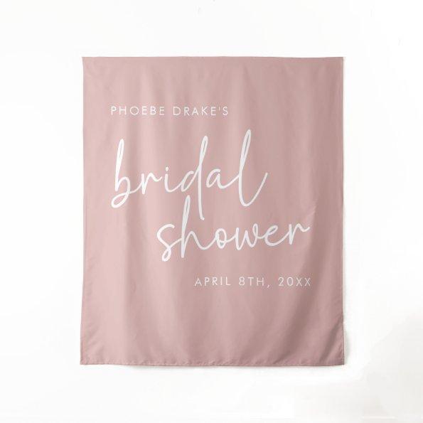 Dusty Pink Minimal Script  Backdrop