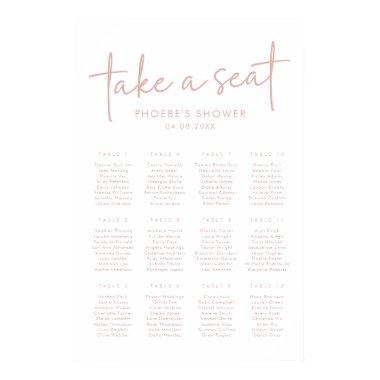 Dusty Pink & White  Seating Chart