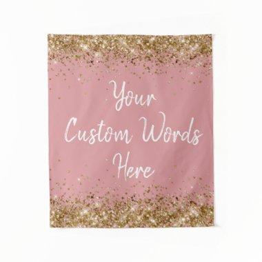 Dusty Rose Backdrop Birthday Party Photo Booth