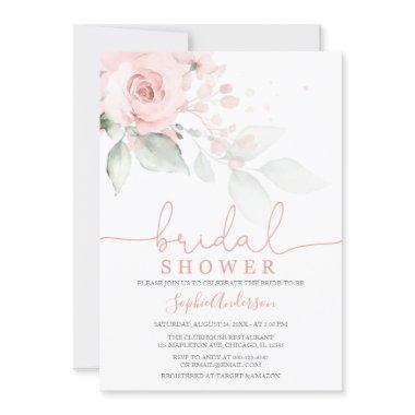 Dusty Rose Blush Pink Floral