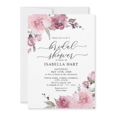 Dusty Rose Blush Pink Flowers Boho