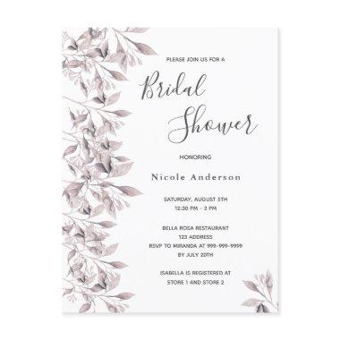 Dusty rose botanical  invitation Post