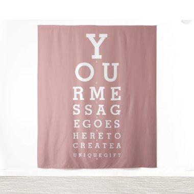 Dusty Rose Custom Eyesight Test Photo Backdrop