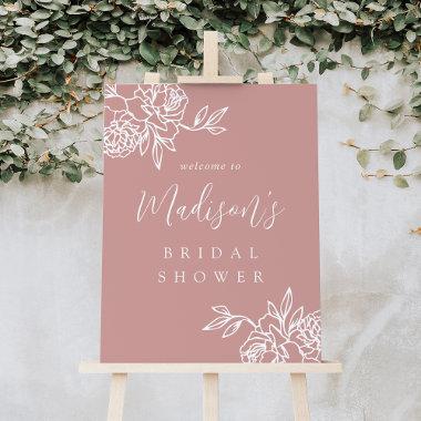 Dusty Rose | Secret Garden  Welcome Foam Board