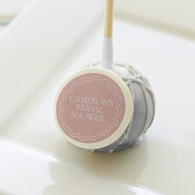 Dusty Rose | Wavy Scallop Border  Cake Pops