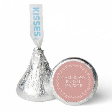 Dusty Rose | Wavy Scallop Border  Hershey®'s Kisses®