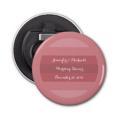 Dusty Rose Wedding Shower or Anniversary Party Bottle Opener