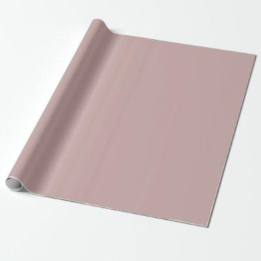 Dusty Rose Weddings Christmas Pink Custom Color Wrapping Paper