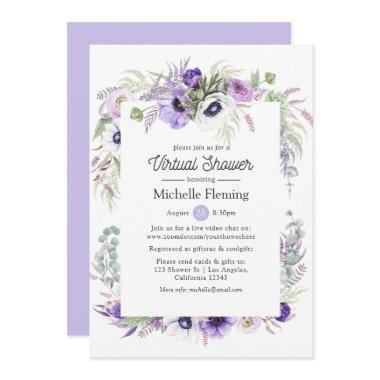 Dusty Violet Floral Virtual Baby or