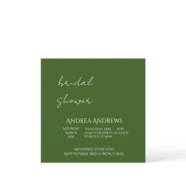 Earth Tone Bridal Shower Invitations