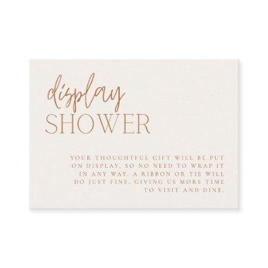 Earthy Minimal  Display Shower Enclosure