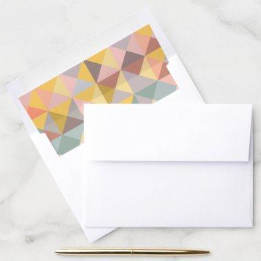 Earthy Neutral Rustic Geometric  Envelope Liner