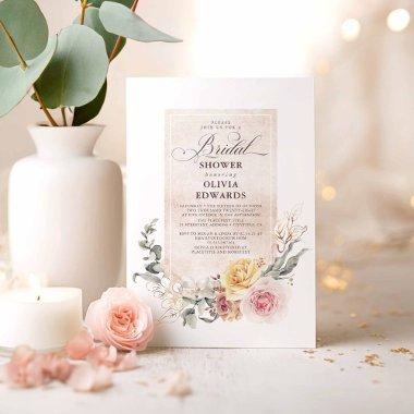 Earthy Shades Flowers Boho Elegant