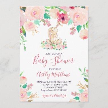 easter Bunny Baby shower Invitations Shower