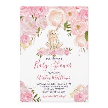 easter Bunny Baby shower Invitations Shower