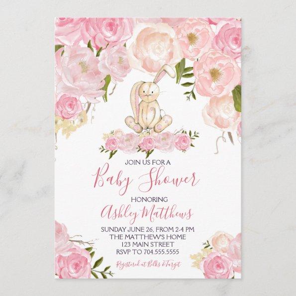 easter Bunny Baby shower Invitations Shower