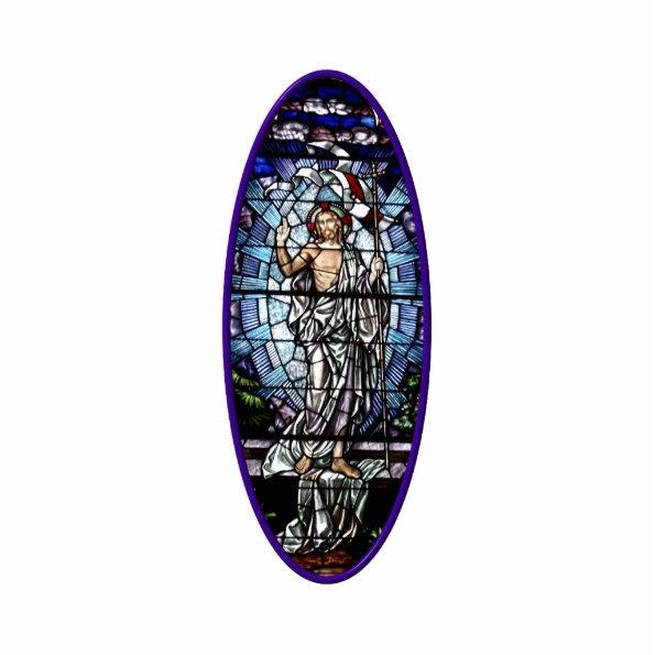 Easter: Resurrection of Christ stained glass Cutout