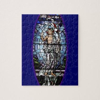 Easter: Resurrection of Christ stained glass Jigsaw Puzzle
