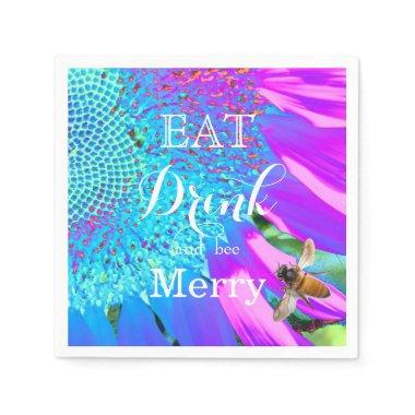 Eat Drink and bee Merry Napkins