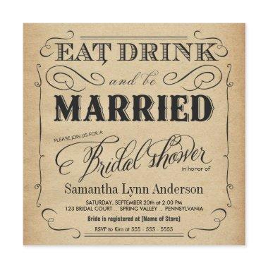 Eat Drink be Married