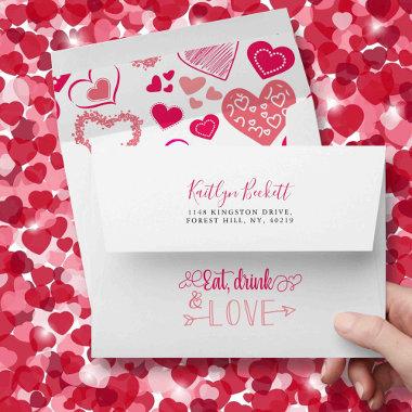 "Eat, Drink & Love" Valentine's Day Envelope