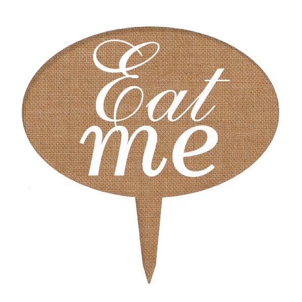 "Eat Me" cake pick