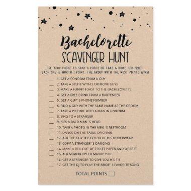 Editable Bachelorette Scavenger Hunt game