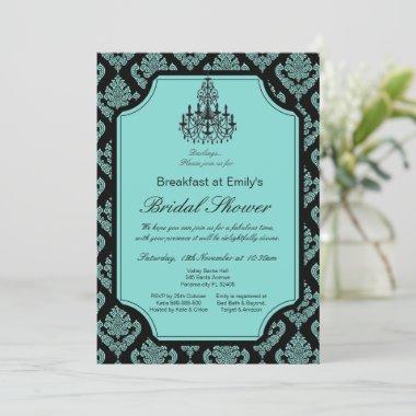 Editable Breakfast Brunch Bridal Shower Invitations