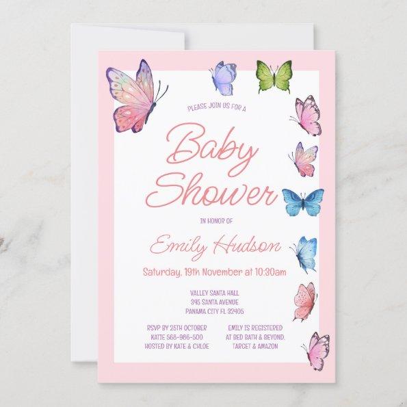 Editable Butterfly Invitations