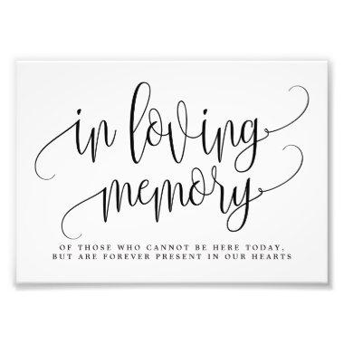 Editable COLOR and SIZE In Loving Memory Sign LCC
