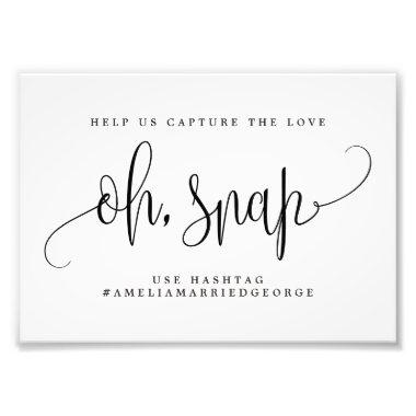 Editable COLOR and SIZE Instagram Hashtag Sign LCC