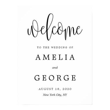 Editable COLOR and SIZE Welcome Sign LCC