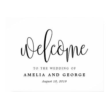 Editable COLOR and SIZE Welcome Sign LCC