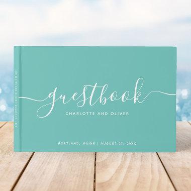 Editable Color Calligraphy Script Event or Wedding Guest Book