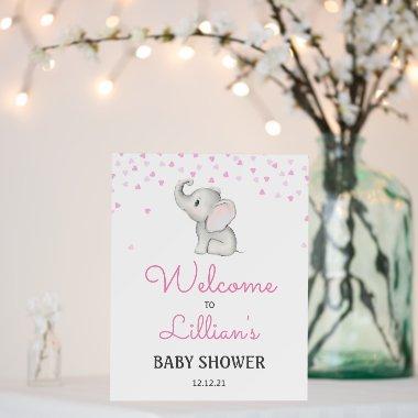Editable Elephant Party, Baby Shower Welcome Sign