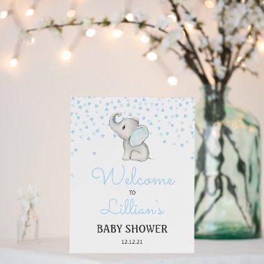 Editable Elephant Party, Baby Shower Welcome Sign