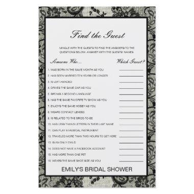 Editable Find the Guest  Game