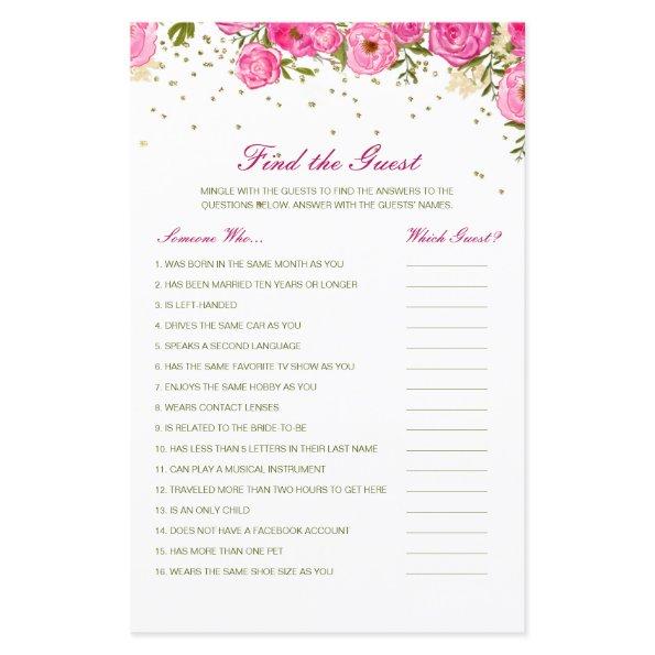 Editable Find the Guest  Game