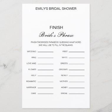 Editable Finish Bride and Groom's Phrase Bridal