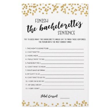 Editable Finish the Bachelorette's Sentence Game