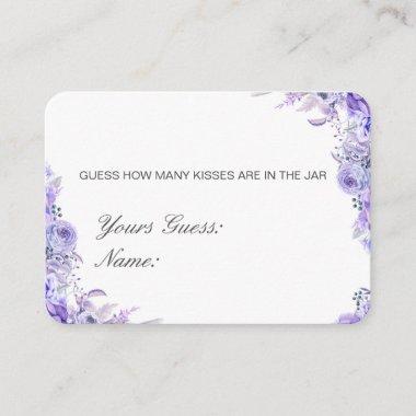 Editable Guess How Many Kisses, Candies Invitations