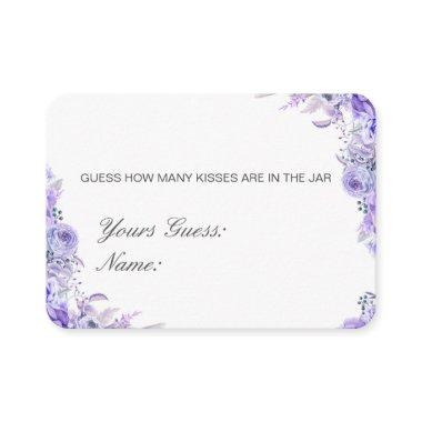 Editable Guess How Many Kisses, Candies Invitations