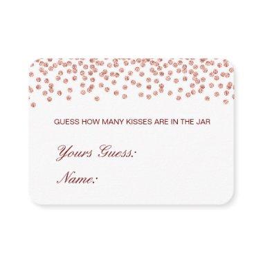 Editable Guess How Many Kisses, Candies Invitations