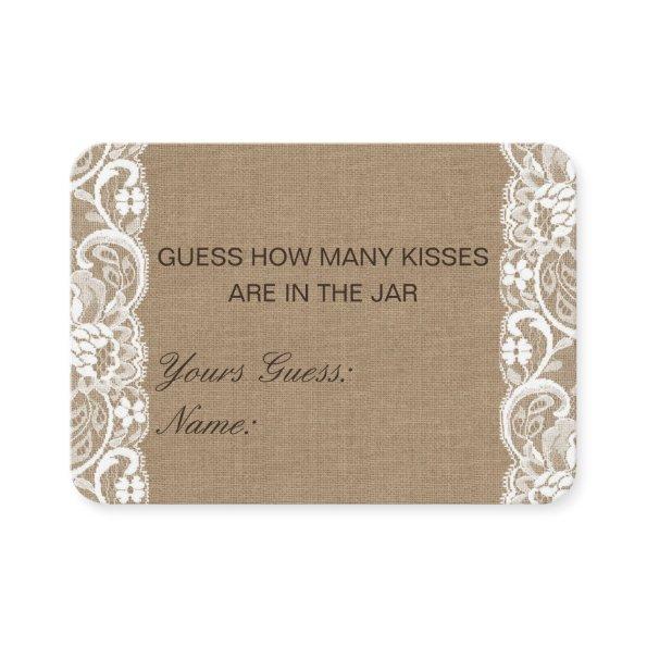 Editable Guess How Many Kisses, Candies