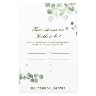 Editable How old was Bride  Game