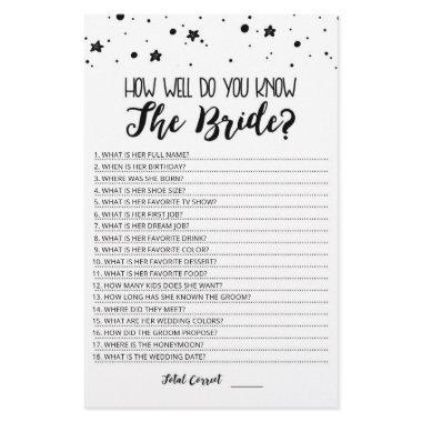 Editable How well do you know the Bride game