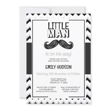 Editable Little Man Invitations