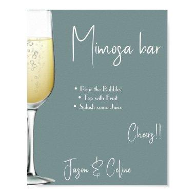 Editable Mimosa Bar Sign Printable