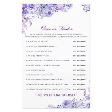 Editable Over or Under  Game