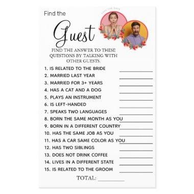 Editable Photos Find the Guest  game Flyer